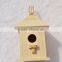 Wooden garden observation bird house