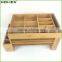 Bamboo desk caddy office sorter & Organizer Homex-BSCI Factory