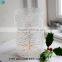 Frosted white snow tree winter wedding car decorations