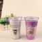 PS double wall 450ml color changing tumbler with oem design