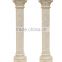 china manufacturer wholesale home decoration flat white marble columes