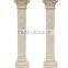 China Manufacturer Wholesale Home Decoration Flat White Marble Columes