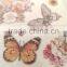 Light Brown Color Butterfly Glitter sticker, Popular Design Decorative Shinny Glitter Sticker