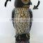 cute smart garden owl with plastic bobbling head activated moving by wind action