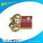 promotional five- interlocked rings shaped badge in hot sale