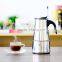 high quality classic 2/4/6/9 cups stainless steel coffee maker induction coffee maker espresso moka coffee maker