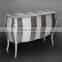Buffet Comoda Louis XIV Stripe Mahogany Wood Furniture