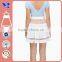 cheap white pleated crochet tennis skirt