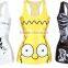 Newest women's style sublimation stringer tank top wholesale tank tops in bulk with 3D printing