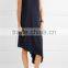 Elegant Ladies Asymmetric Stretch-Jersey Halter Neck Dinner Dress New Moderl Girl Party Wear Western Dress 2017 HSD5910