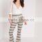 bangkok style lady wave effect skinny flare pants OEM service