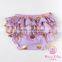 Most popular custom design baby cotton ruffle gold dot bloomers with diaper cover