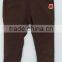 Cool Boys Brown Color Plain Dyed Jeans With Embroidered on Back Pocket for Autumn