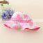 Wholesale girls flower printed sun hat summer cool hat for baby