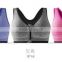 seamless sports bras with zipper wireless running vest Shockproof breathable yoga bra