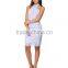 Sexy backless design crossover halter neck evening dress wholesale