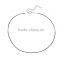 New Fashion Black Wax Cord Silver Tone Choker Necklace