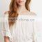 ladies casual tops off shoulder latest design pretty women clothing wholesale