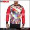 Super Quality Pullover Printed OEM Crewneck leather Sweatshirt