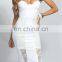 Fantastic White Strappy Lace Cut Out Bustier Women Dress (16110202)