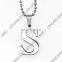 Fashion Jewelry Stainless Steel Charms Alphabet Letter P Pendant