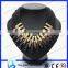 Black fashion chain metal necklace, wholesale chunky statement necklace(JNK0348)