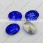 China Wholesale Oval Crystal Fancy Stone Silver Base Point Back Crystal Stone For Earring Jewelry