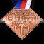 OEM cheap price customzied antique copper plated 2D medal