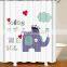 i@home modern mildew resistant elephant african animal shower curtain polyester waterproof