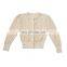 Spring and summer new girls cardigan hollow knit sunscreen shirt children's combed cotton thin air-conditioned shirt