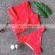 Solid Bow Knot Swimsuit 2019 New Sexy Rivet Bikinis Women Swimwear Push Up Bathing Suit Beach Wear Brazilian Bikini Set