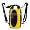 High Quality Sports Backpack Waterproof Roll Top Dry Bag With Mobile Pocket For hiking