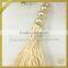 Wholesale gold beaded tassel and fringe for shoes bags carpet FT-030