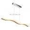 Modern Wave LED Pendant Light Fixture Ceiling Chandelier Light Fixture for Contemporary Living Room