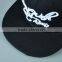 maroon color PU leather cap flat brim hiphop custom logo 5 panels baseball cap