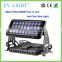 36pcs*10w rgbwa 5 in 1 dmx led wall washer outdoor building projector