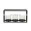 Top 1 Modern Glass Hurricane Candle Holder Rectangle Black Metal Triple Pillar Candle Holder For Home Decor