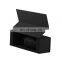 Black foldable long wine bottle packaging magnetic closure wine gift boxes in stock