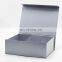 Stock ready metallic silver custom logo printing gift present box wholesale