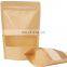 Logo Printed Customized Food Stand Up Eco Friendly Resealable Kraft Tea Pouches Paper Tea Bag Packaging