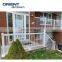 aluminum handrail with supporting roller pvc & metal alloy balcony balustrade system price in manufacturer
