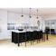 Contemporary european latest design high gloss quality metal and wood kitchen cabinet with aluminum door