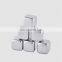Factory Direct custom mini artificial metal ice tongs cocktail bar tool reusable stainless steel wine ice cube gift set