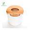 Bamboo round napkin paper box bamboo plastic tissue box with bamboo lid for Kitchen