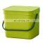 7L/12L Household Wall Mounted Kitchen dust bin plastic dustbin with Handle Freestanding Available Plastic Trash Can