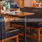 American Bar Style Restaurant Set Booth Restaurant Tables and Chairs Set Bar Furniture Bar Stool Set Chairs Solid Wood Modern