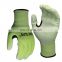 EN388 Level 5 Thumb Crotch Reinforced Synthetic Cut Resistant Gloves with PU Coating