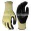 Flame Resistant Aramid Safety Gloves Cut Proof Arc Flash Protection Gloves Nitrile Coated Heat And Cut Resistant Working Gloves