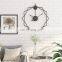 2022 Drop Ship 50CM Creative European Luxury Iron Prismatic Mute Gold Wall Clocks For Home Decor
