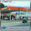 Long span stainless steel styling structure gas station